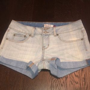 Denim shorts size 5